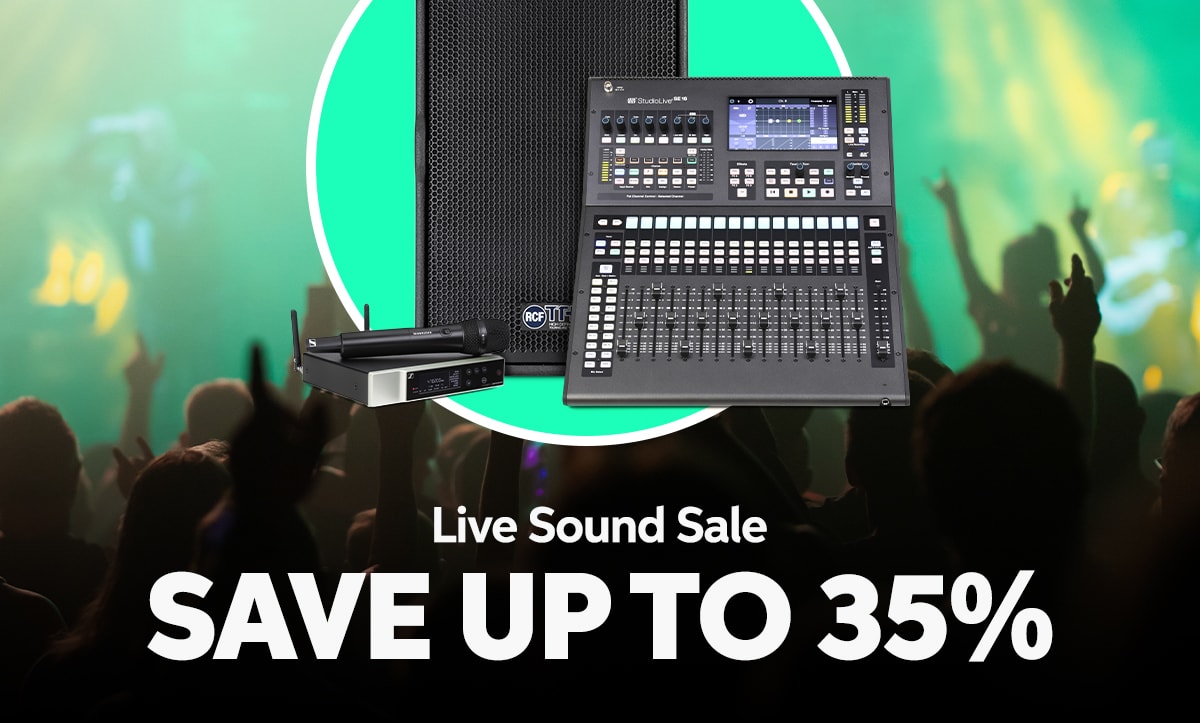 Live Sound Sale: Save Up to 35%