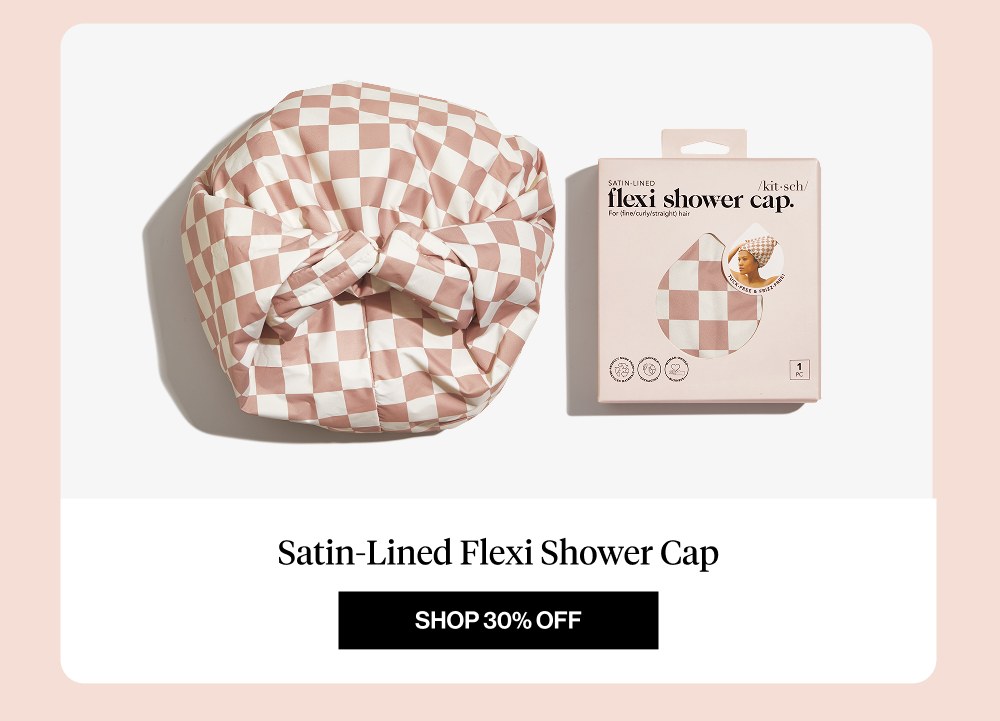 Satin-Lined Flexi Shower Cap