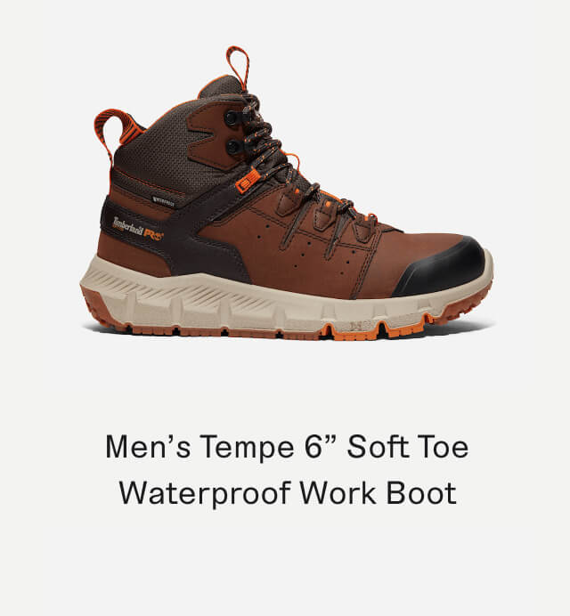 Men's Tempe 6 inch Soft Toe Waterproof Work Boot