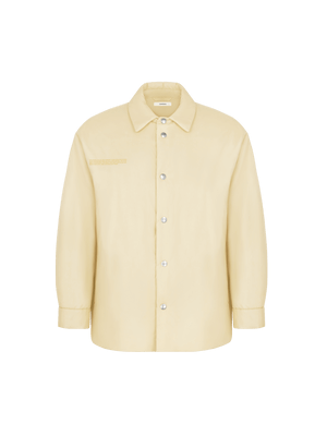 Flower-Warmth Padded Overshirt—Rind Yellow