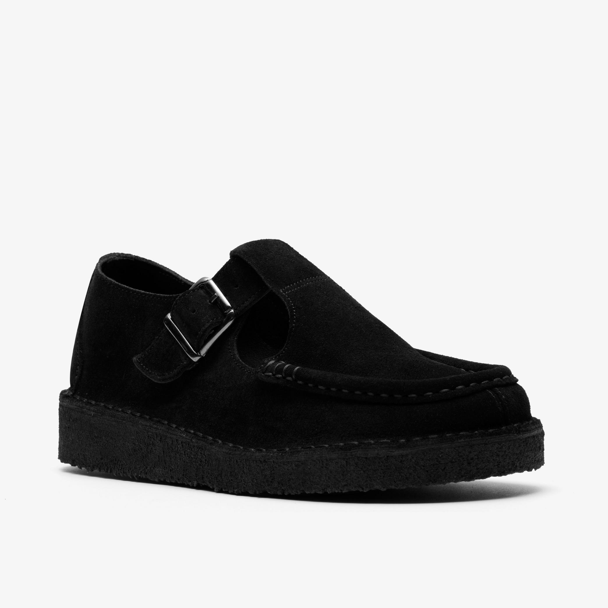 Shop Nomad T Bar. Black Suede