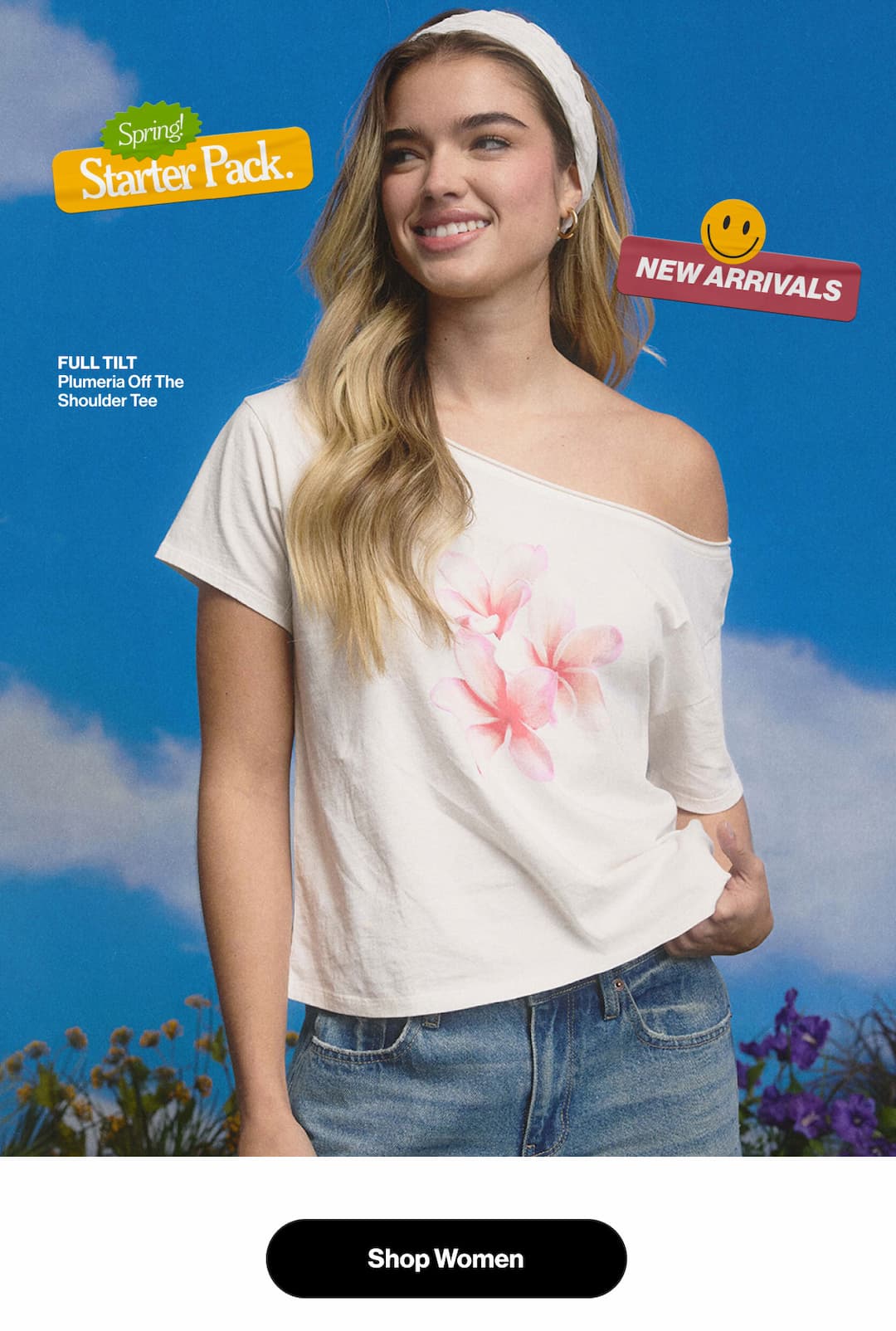 Shop Full Tilt Off The Shoulder Tees