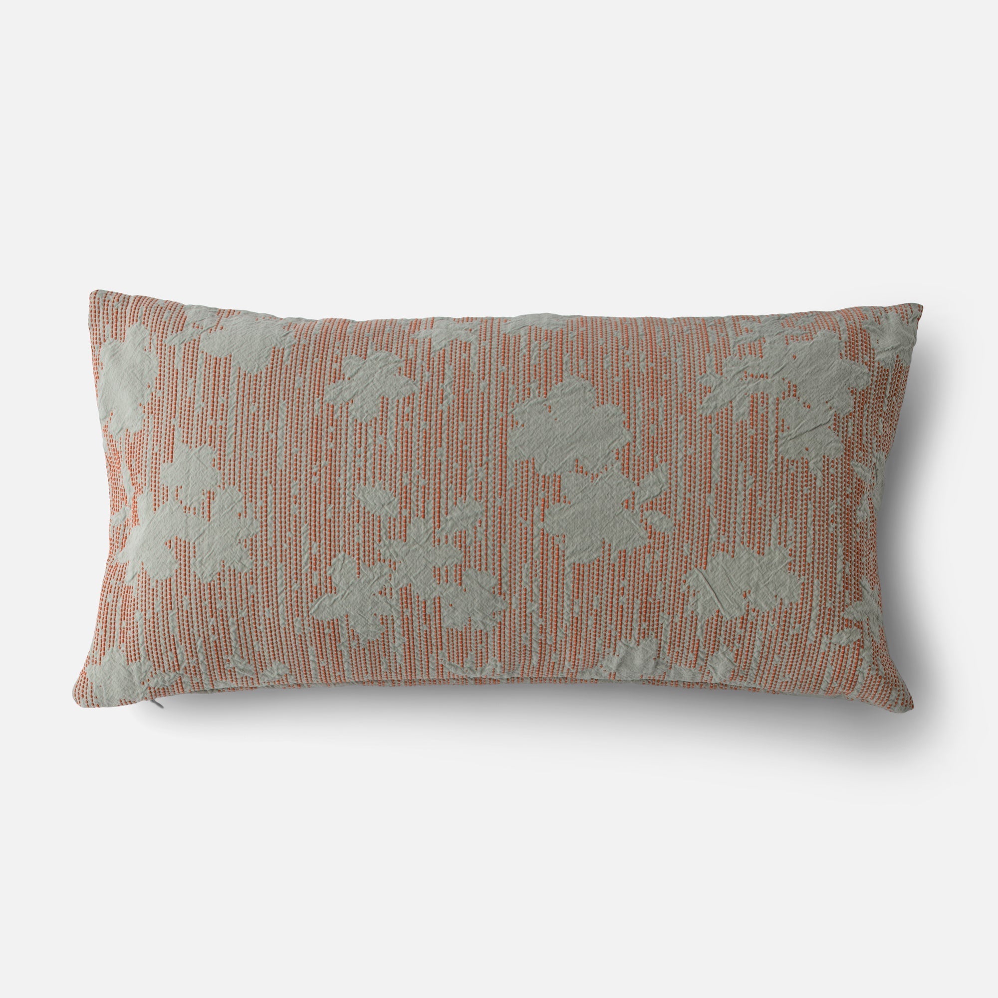 Image of Shadow Floral Jacquard Pillow