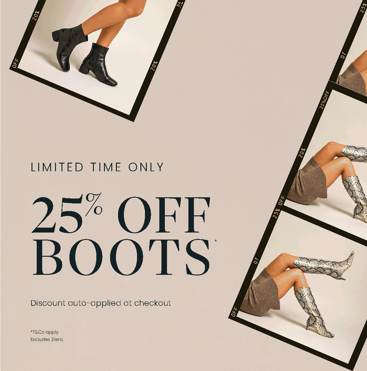 25% OFF BOOTS