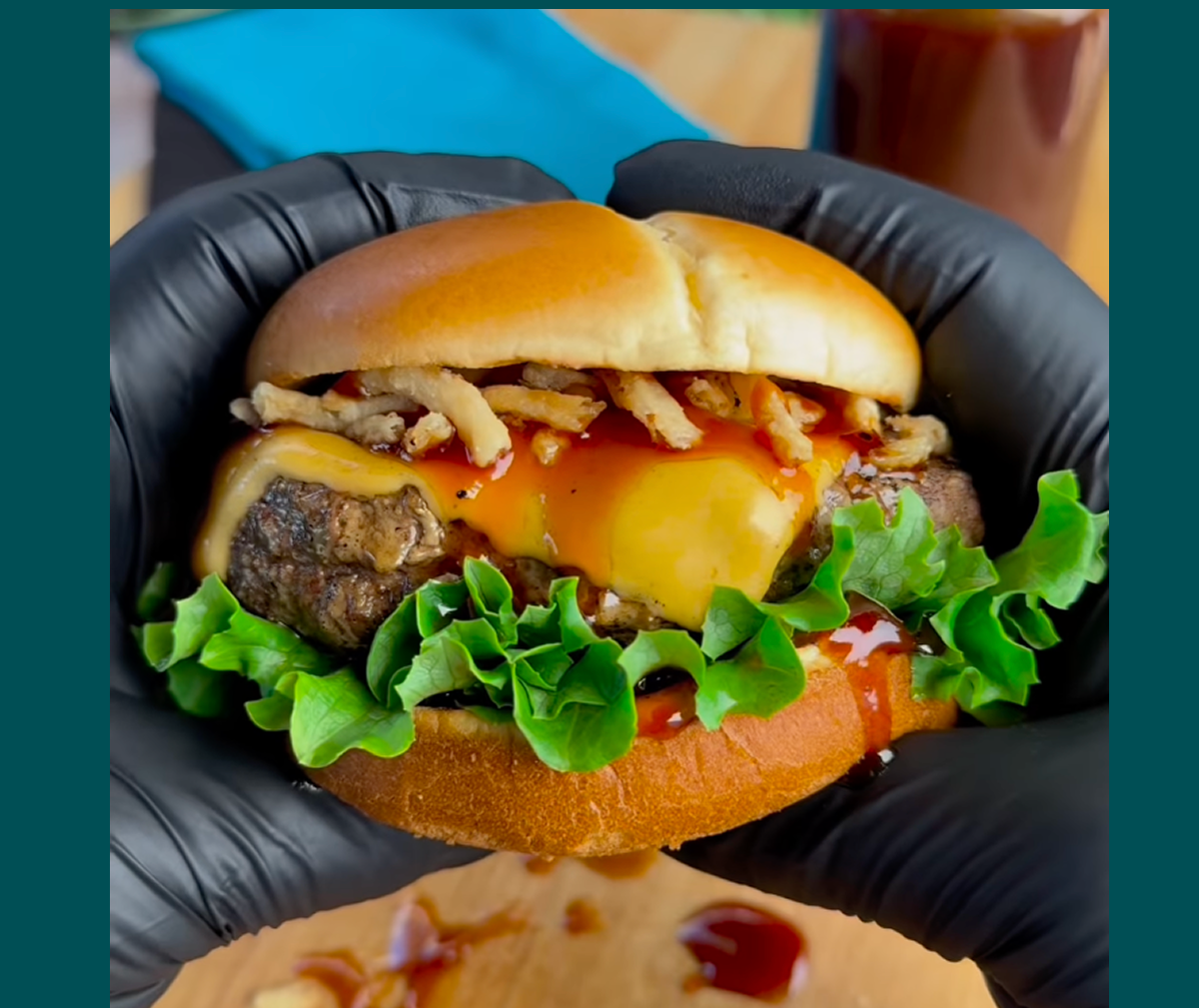 Bourbon BBQ Cheeseburger