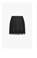 Shop the Lace Trim Mini Skirt