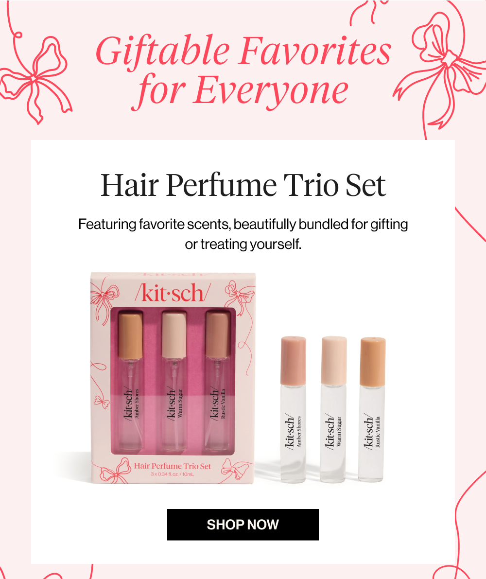 Hair Perfume Trio Set. Featuring favorite scents, beautifully bundled for gifting or treating yourself.