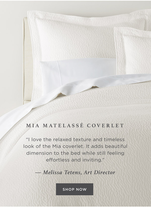 Mia Matelassé Coverlet