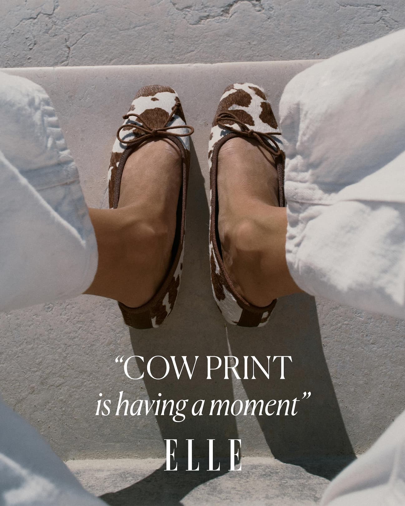 "Cow print is having a moment" - ELLE