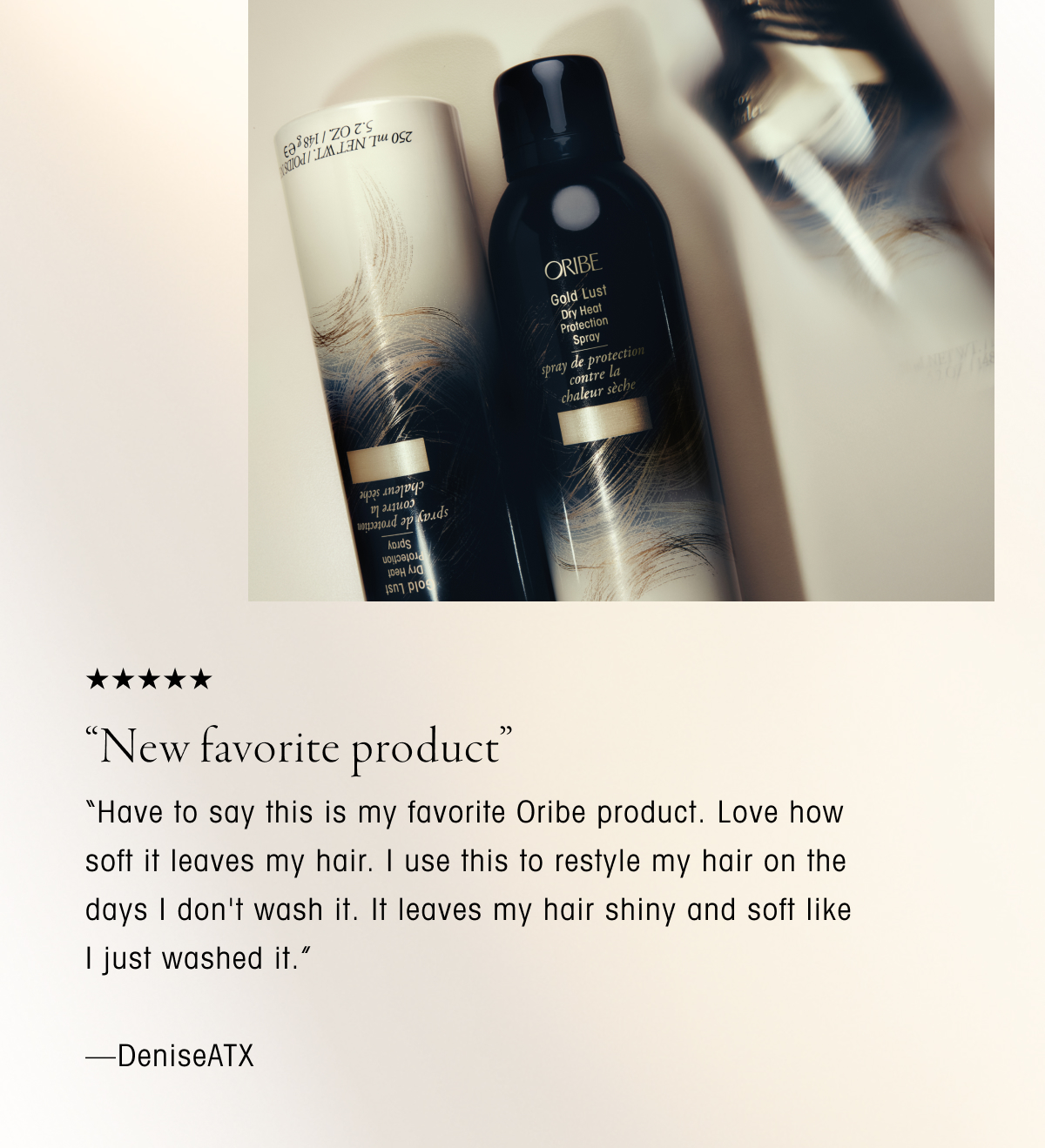 Discover Gold Lust Dry Heat Protection Spray