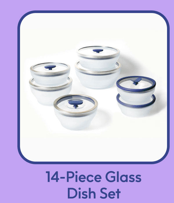 14-Piece Glass Dish Set