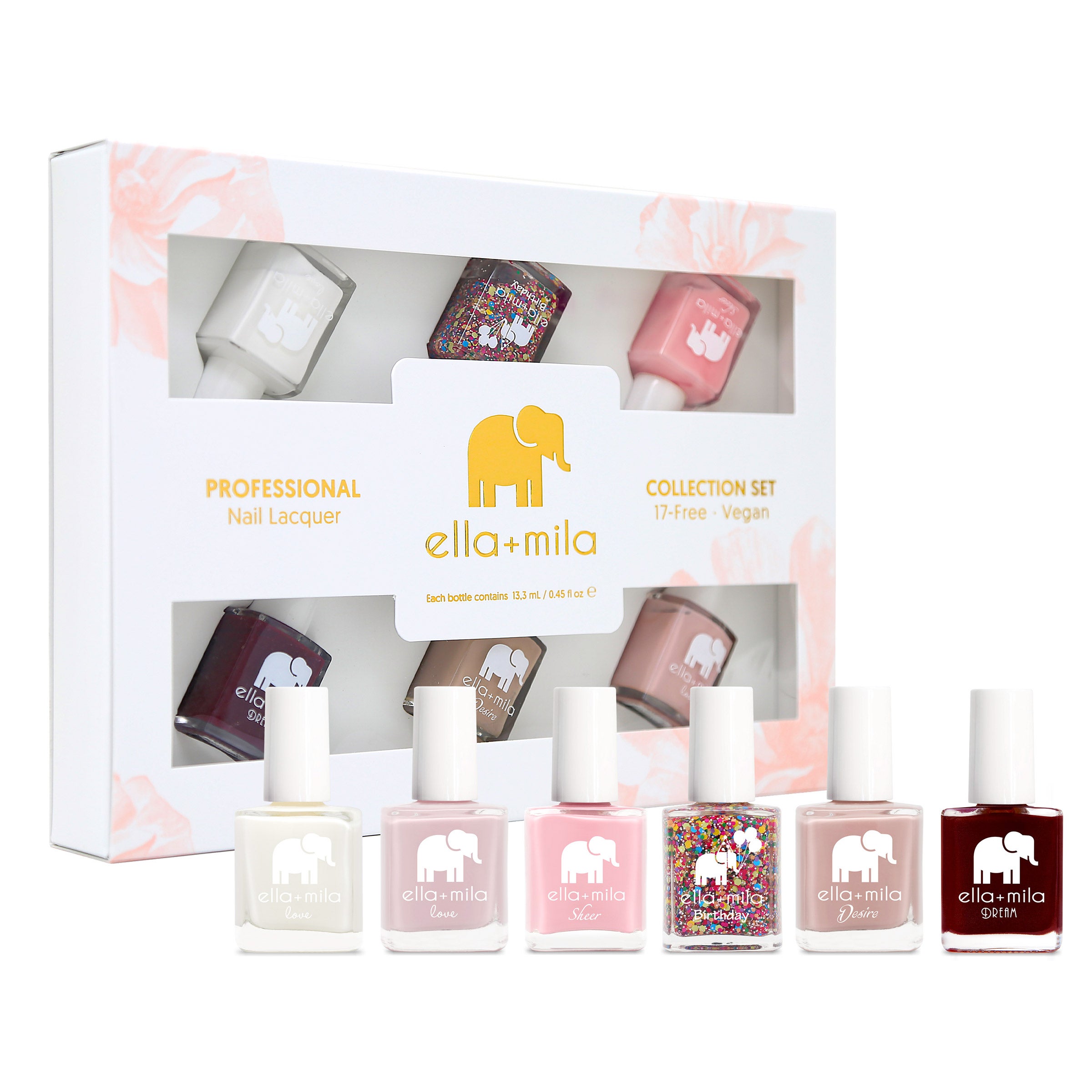 ella + mila Nail Care & Polish Sets