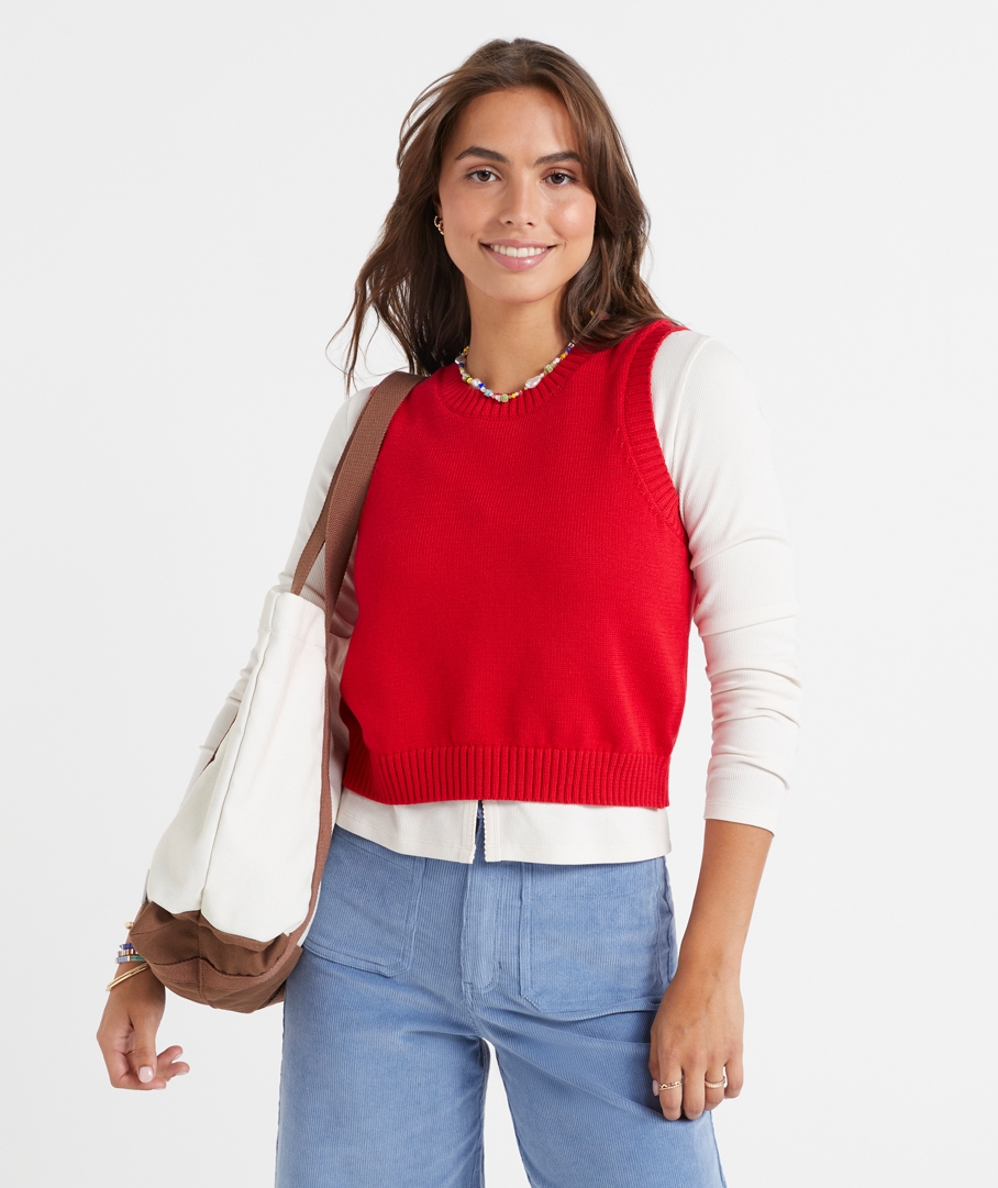 OLIVIA CREW KNIT VEST