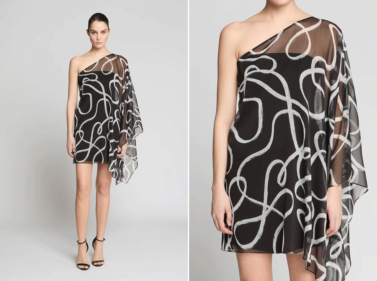 Chiffon Caftan Mini
