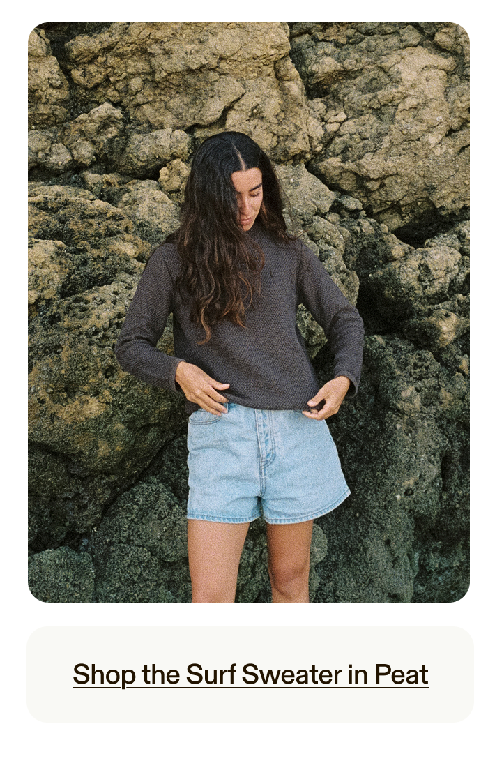 Surf Sweater in Peat
