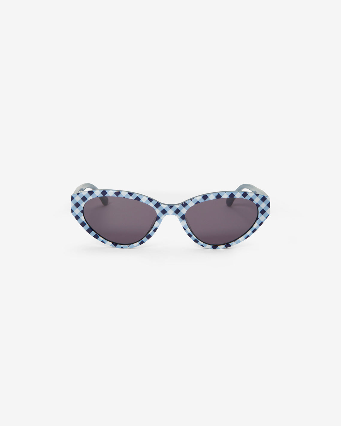 Image of Sunglasses in Navy Gingham