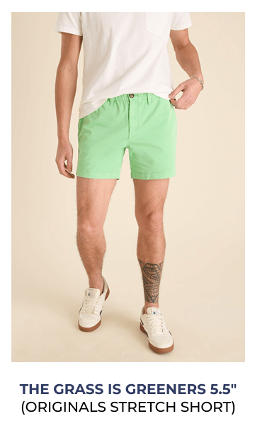 Originals Stretch Short: The Grass Is Greeners 5.5"