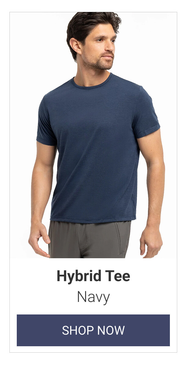 Navy Hybrid Tee