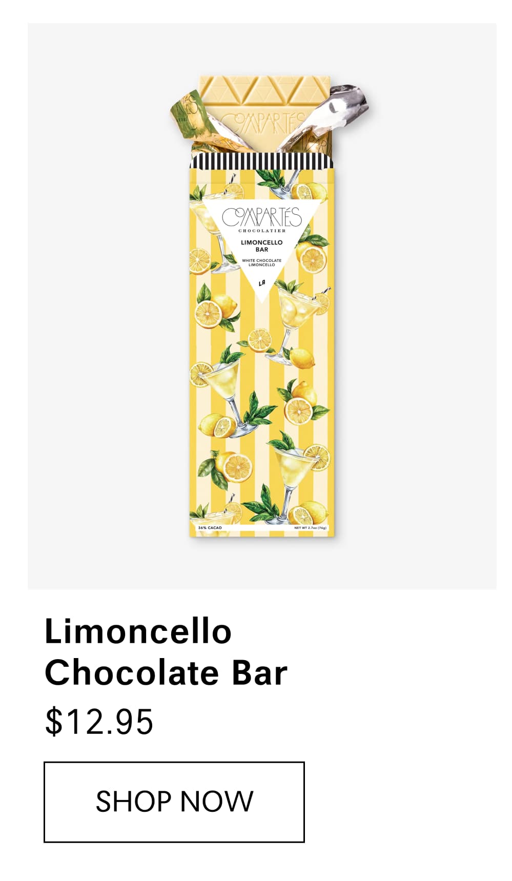 Limoncello Chocolate Bar