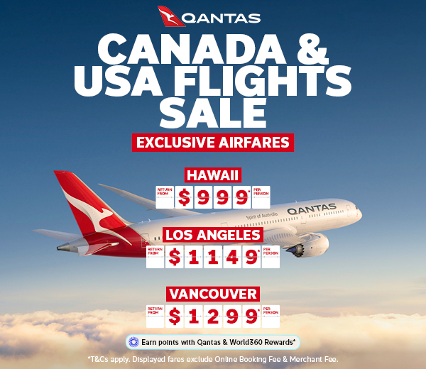 QANTAS CANADA & USA FLIGHTS SALE*