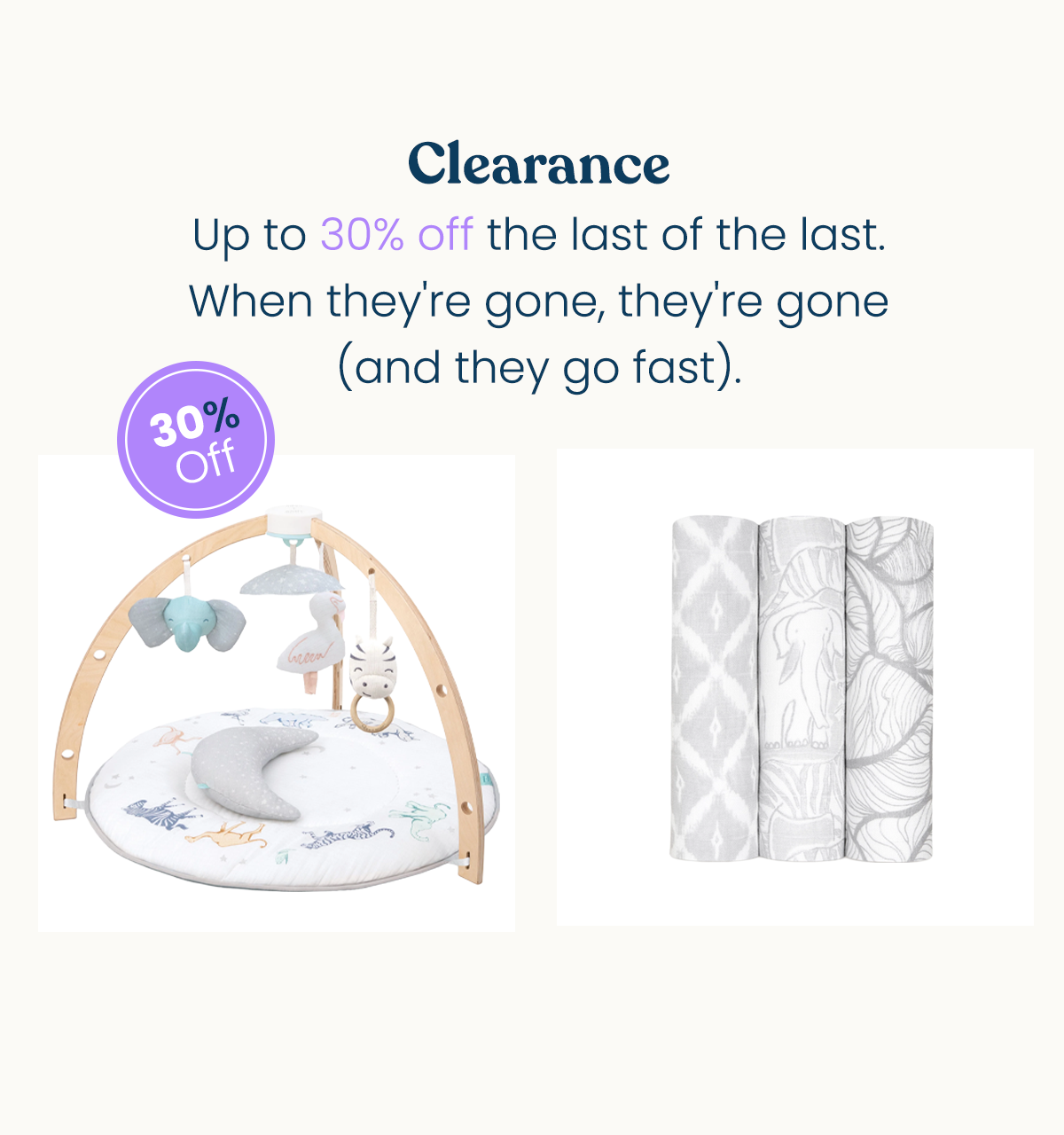 30% off clearance