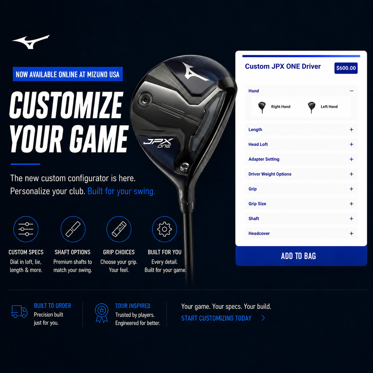 CUSTOMIZE YOUR GAME