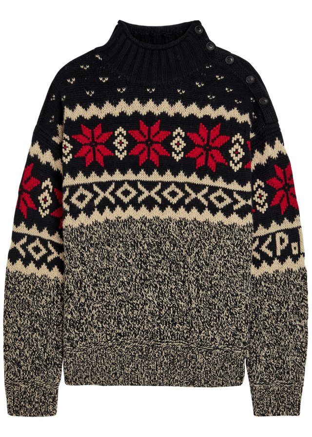 POLO RALPH LAUREN Patterned wool-blend jumper