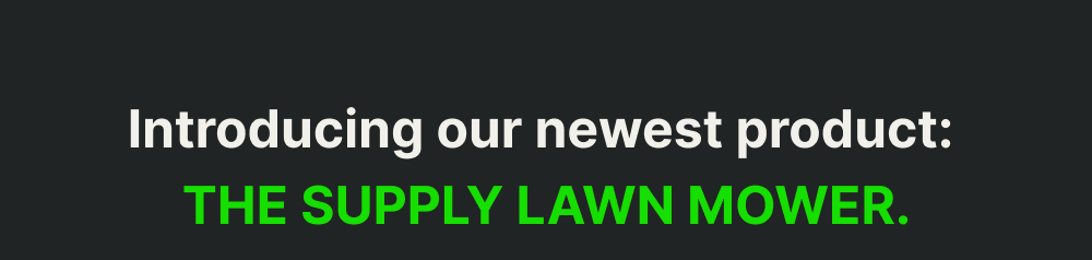 Introducing our newest product