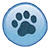 Paw print token