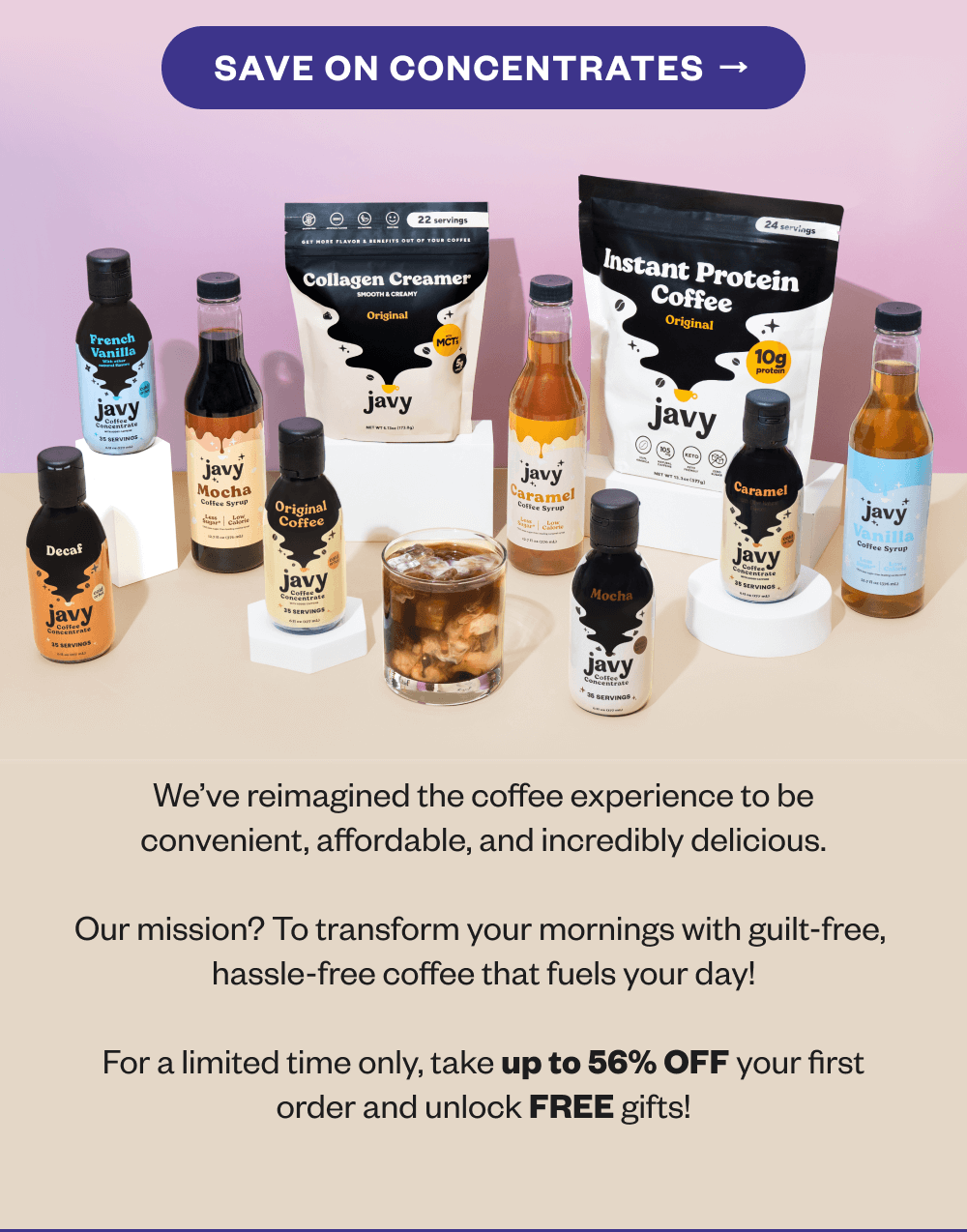 Save on Coffee Concentrates