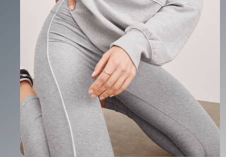 Spacedye Ready Midi Legging in Silver Mist