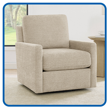 Henredon Marley Fabric Swivel Accent Chair