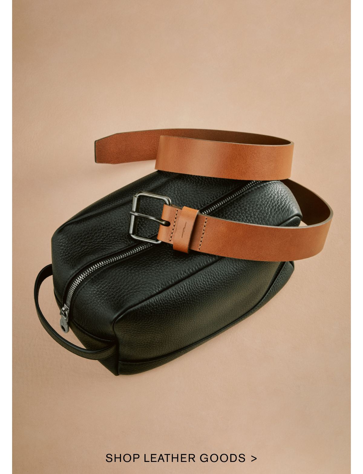 SHOP LEATHER GOODS >