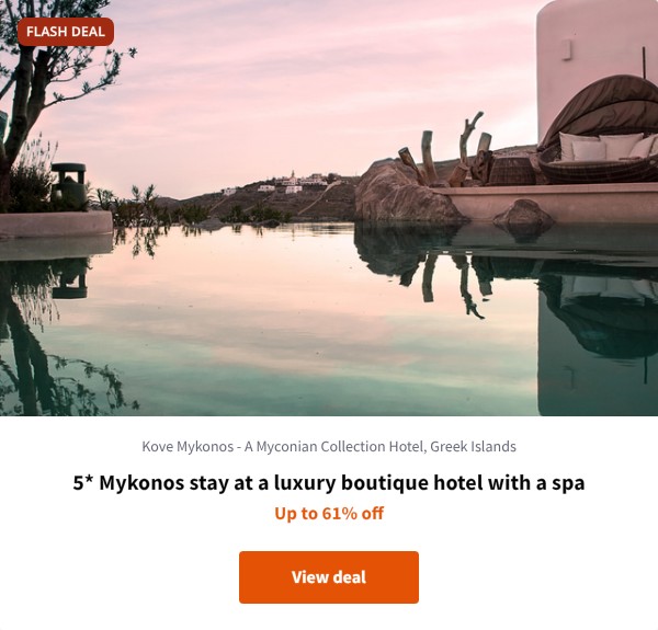 5* Mykonos stay at a luxury boutique hotel with a spa