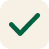 Green check mark inside a filled white square