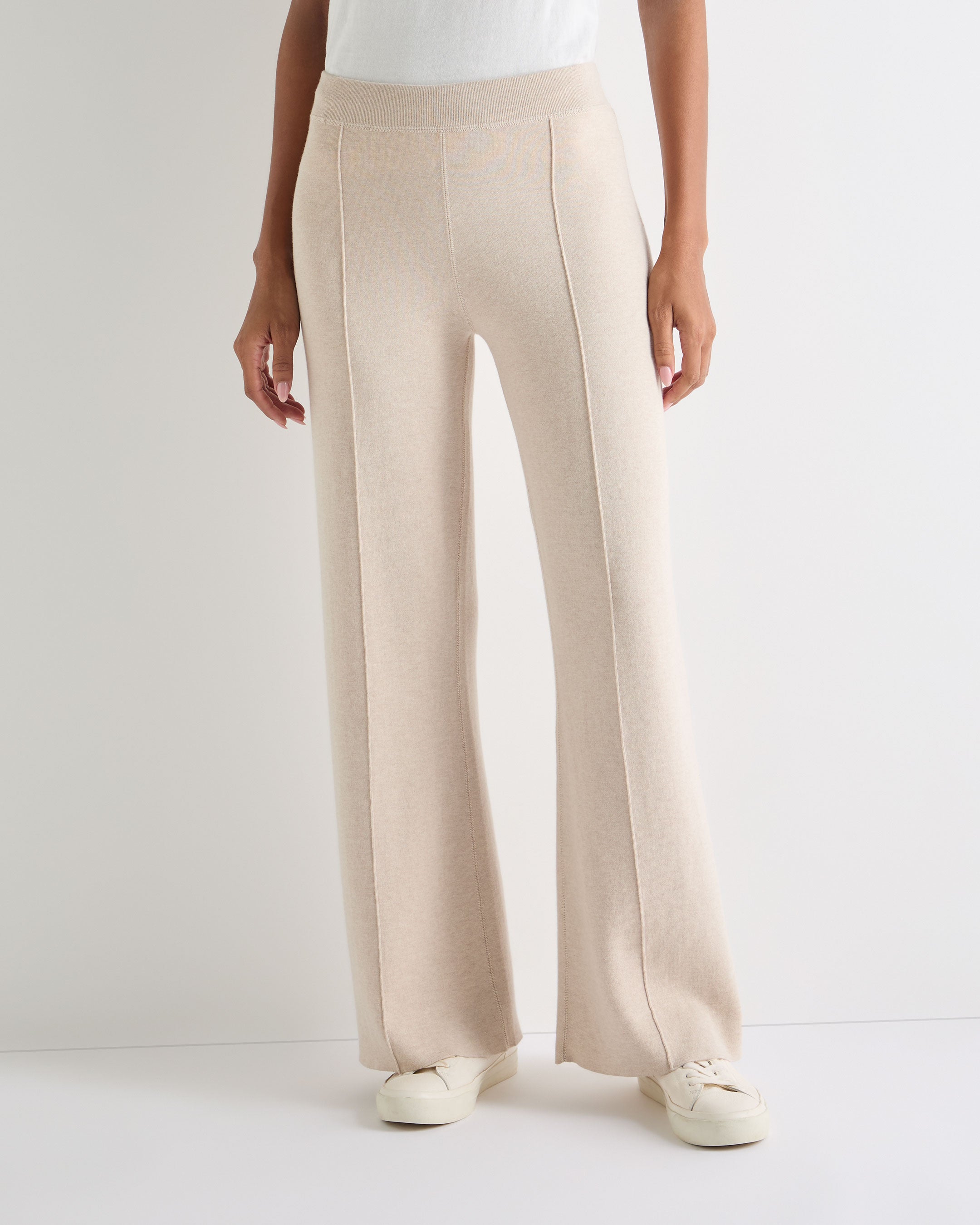 Women's Double Faced Cotton Blend Trousers