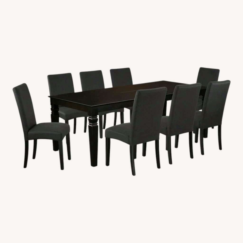 Image of Wayfair Winston Porter Expandable Dining Table & 8 Chairs