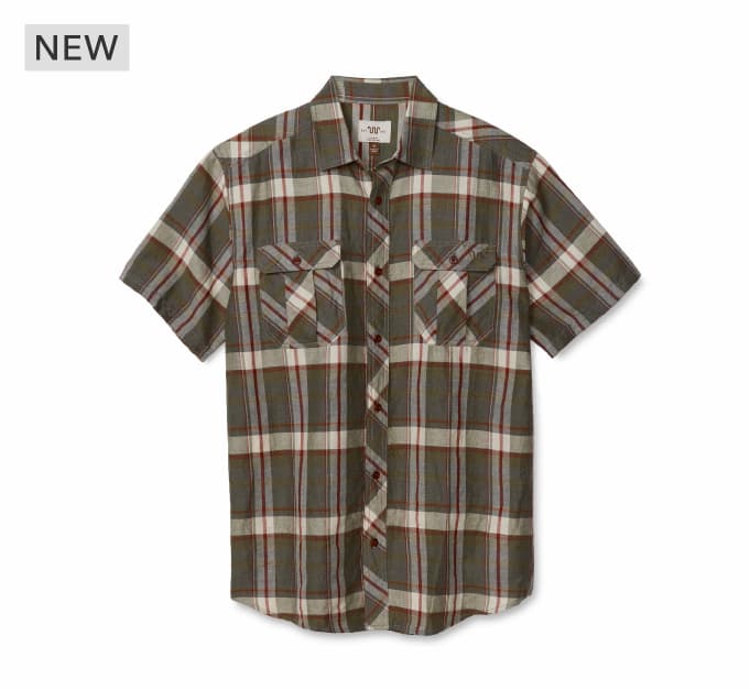 Men's Linen Utility Short Sleeve Shirt