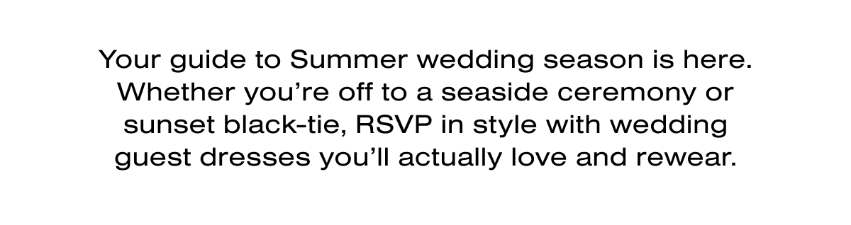 WEDDING EDIT