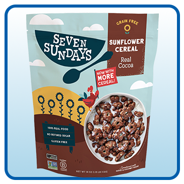 Seven Sundays Real Cocoa Sunflower Cereal, 18 oz