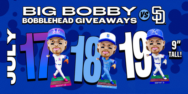 Big Bobby Bobblehead Giveaways - July 17-19 - Get Tickets