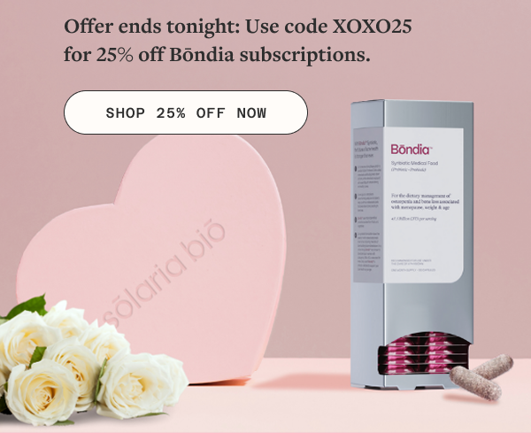 Use code XOXO25 to save 25% on new Bōndia subscriptions until midnight 2/15.