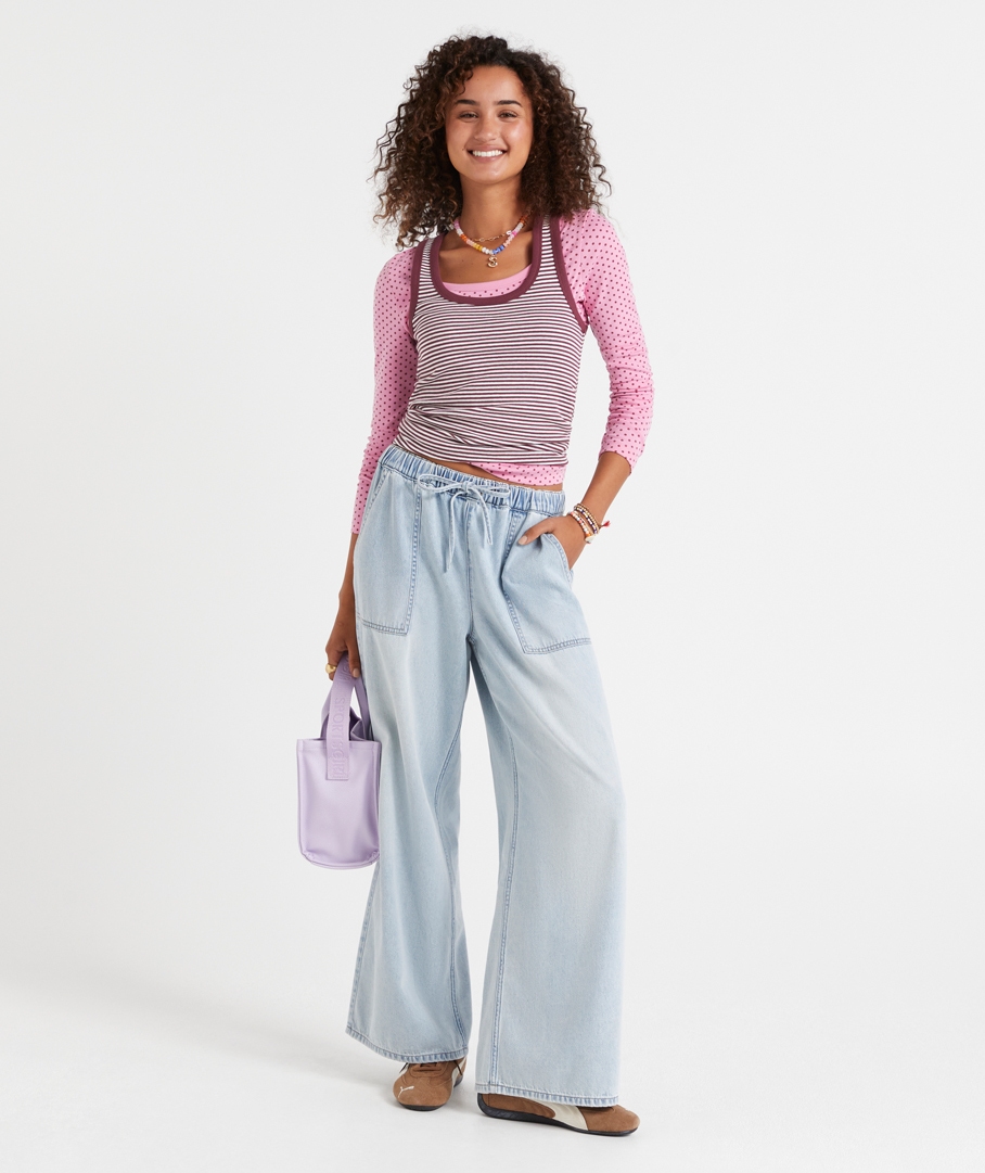 REMI WIDE LEG ELASTICATED JEAN