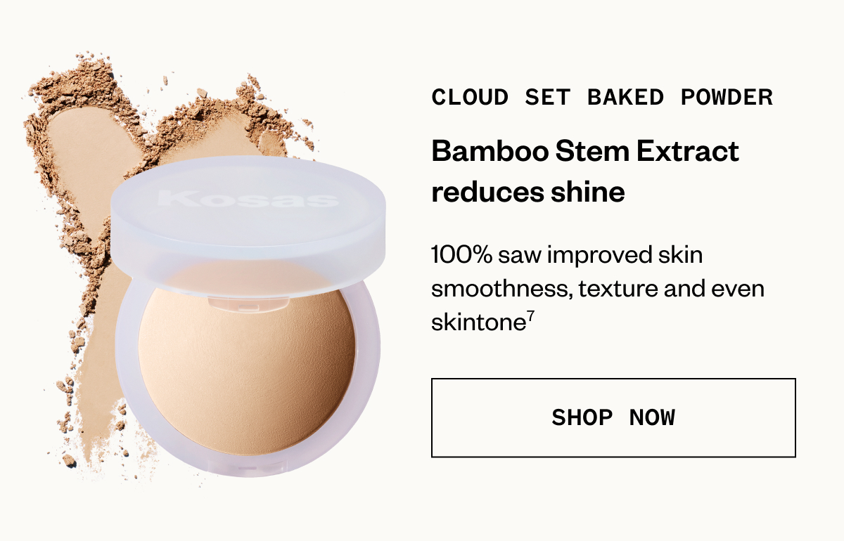 CLOUD SET BAKED POWDER | Bamboo Stem Extract reduces shine