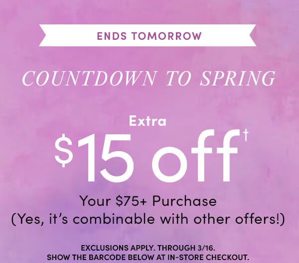 $15 off