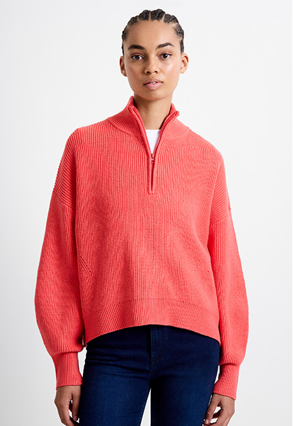 Babysoft Half Zip Knit Jumper