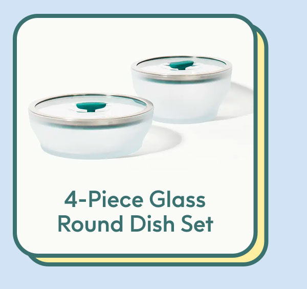 4-Piece Glass Round Dish Set