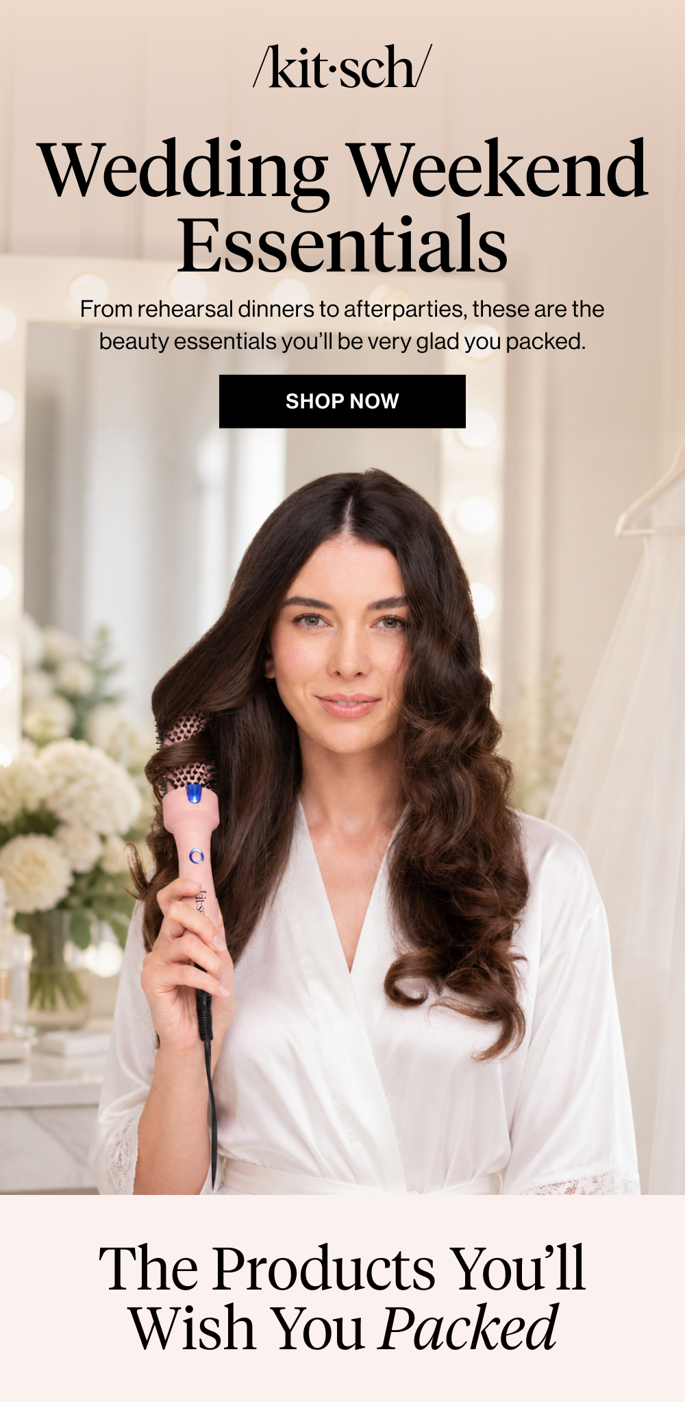Wedding Weekend Essentials. From rehearsal dinners to afterparties, these are the beauty essentials you’ll be very glad you packed.