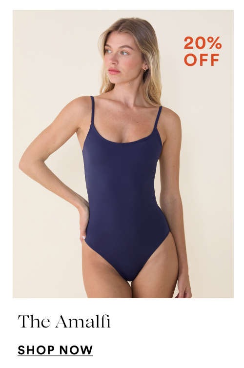 The Amalfi One Piece in navy [SHOP NOW]