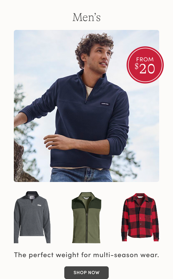 Men's from $20